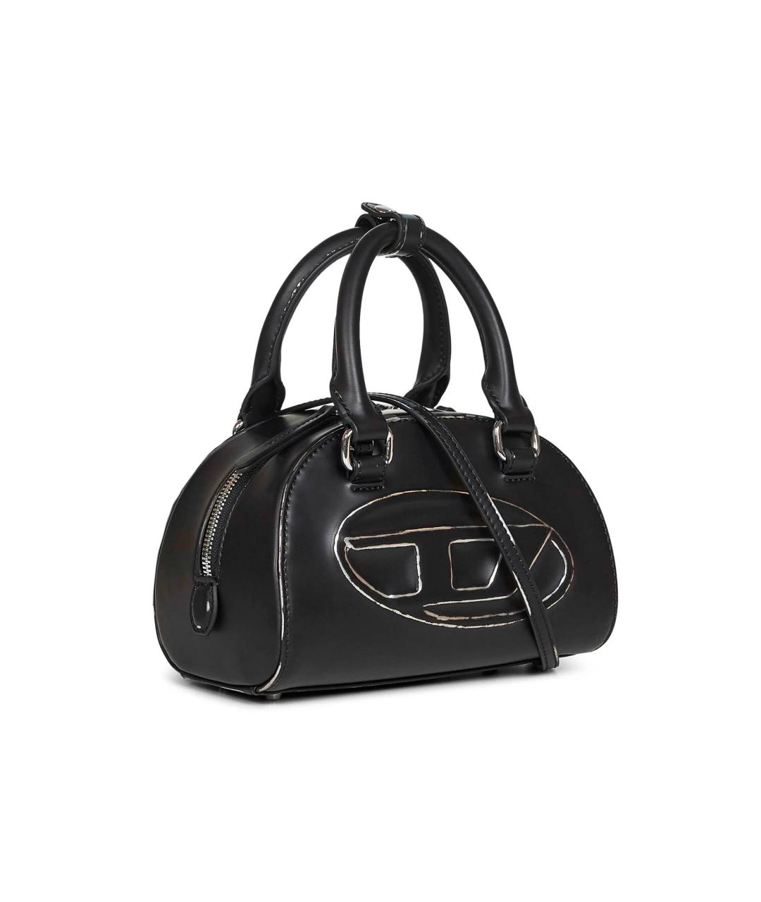 DIESEL Черная сумка тоут из искусственной кожи, фото 3