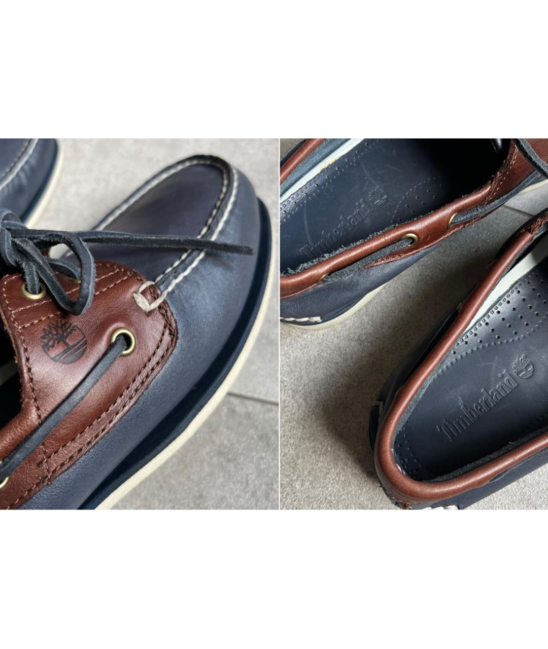 TIMBERLAND Темно-синие кожаные мокасины, фото 8