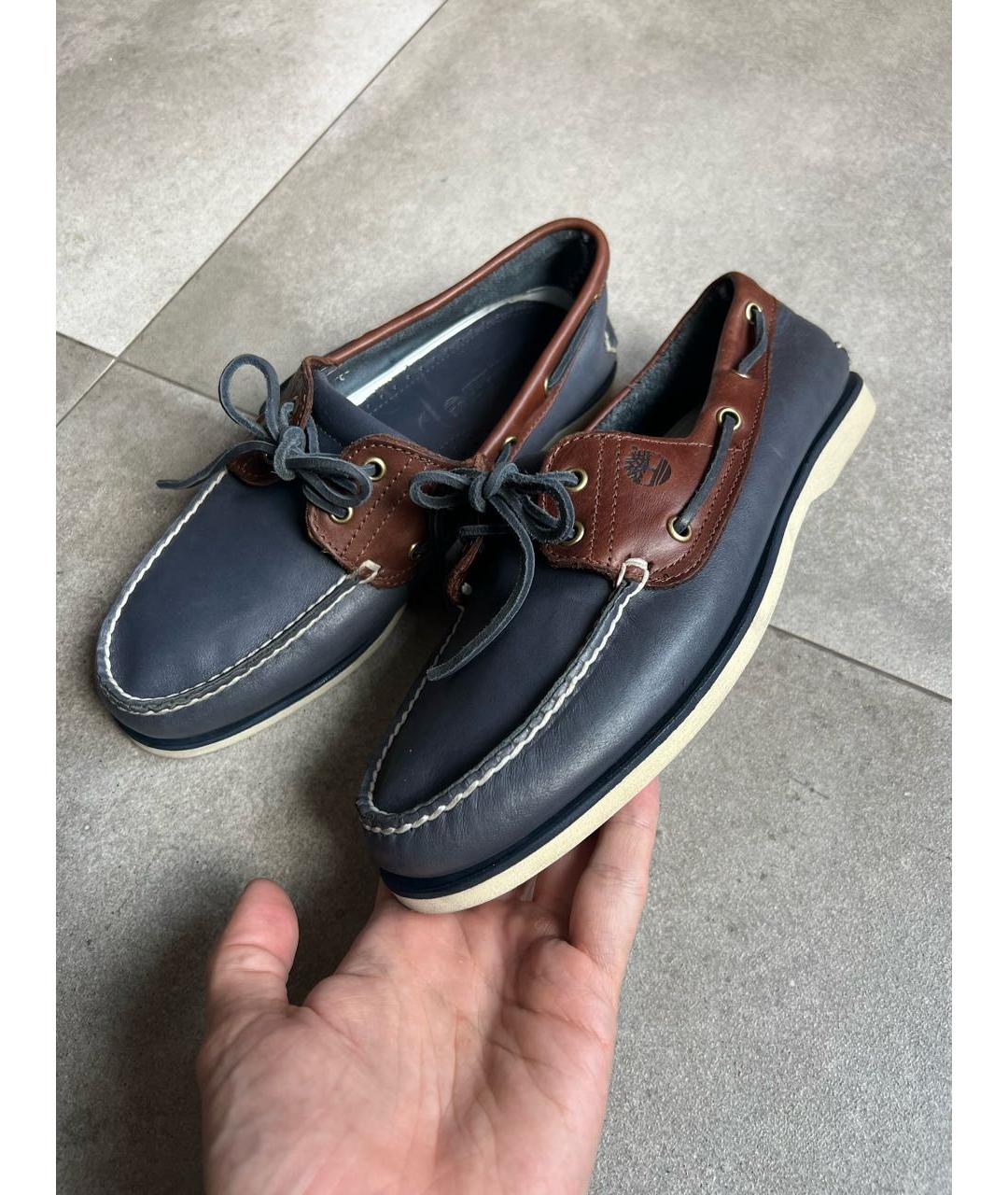 TIMBERLAND Темно-синие кожаные мокасины, фото 7