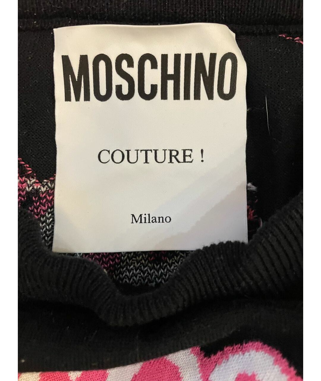MOSCHINO Черное хлопковое повседневное платье, фото 3