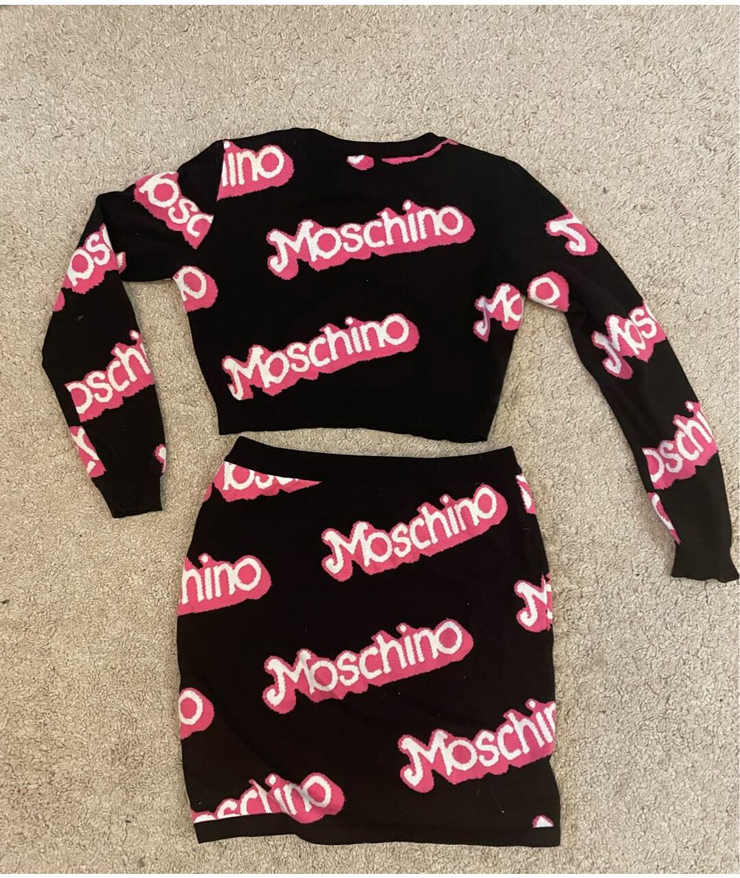 MOSCHINO Черное хлопковое повседневное платье, фото 6