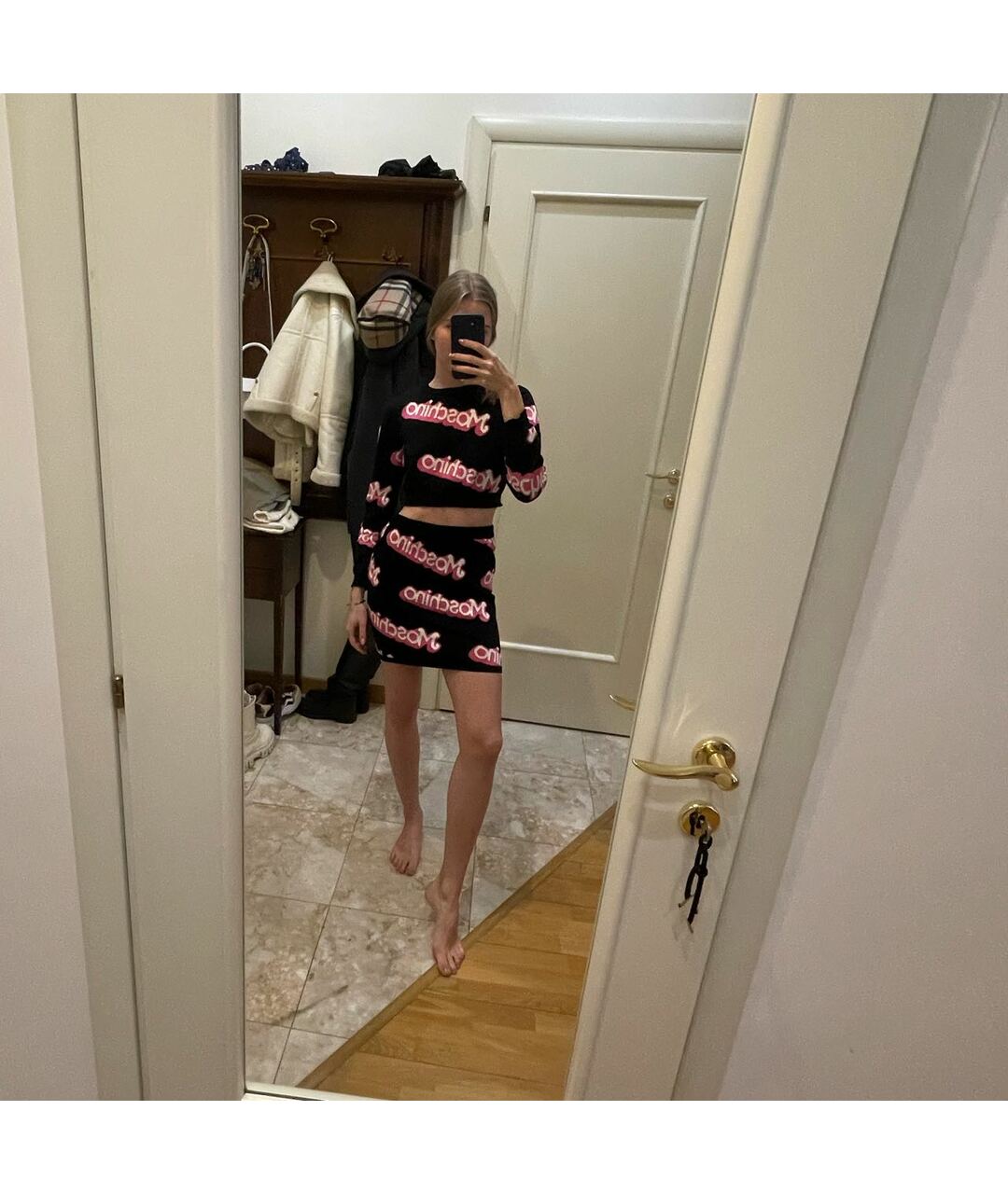 MOSCHINO Черное хлопковое повседневное платье, фото 4