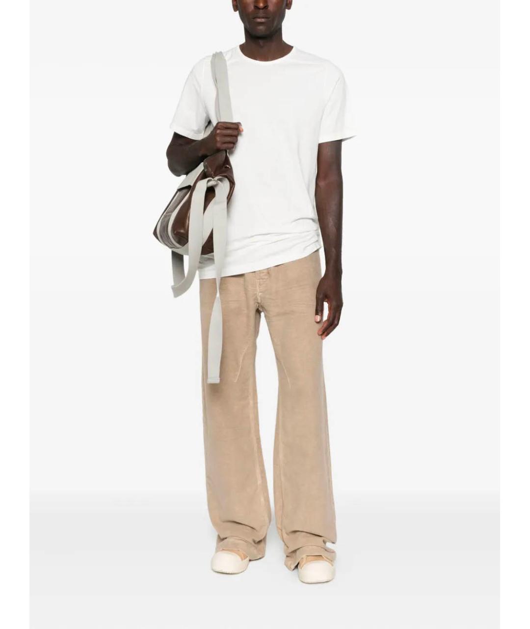 RICK OWENS DRKSHDW Бежевые хлопковые прямые джинсы, фото 2