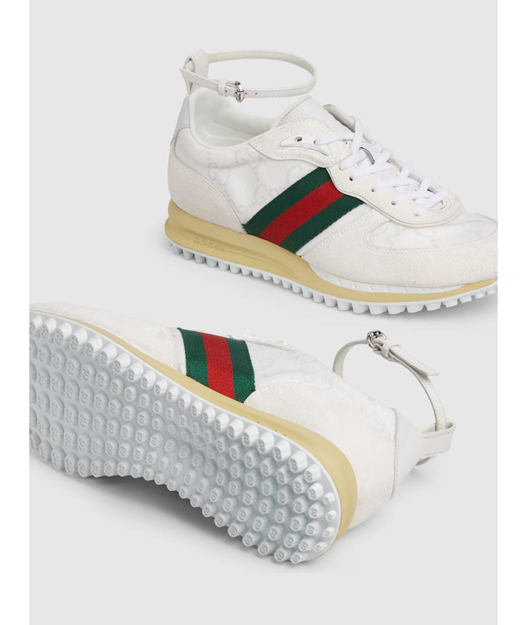 GUCCI Белые кроссовки, фото 7