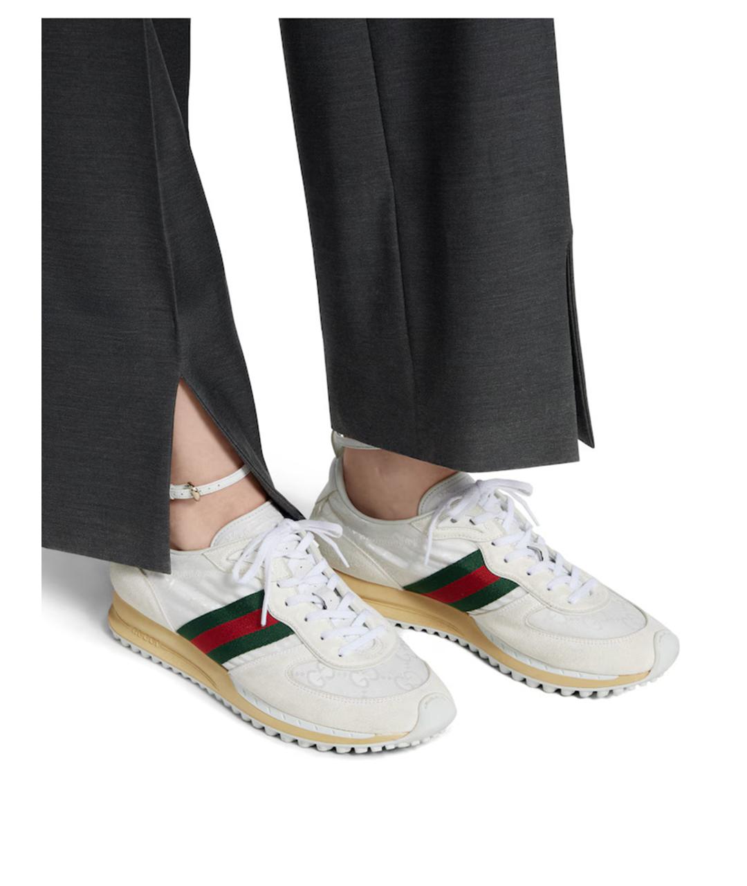 GUCCI Белые кроссовки, фото 4