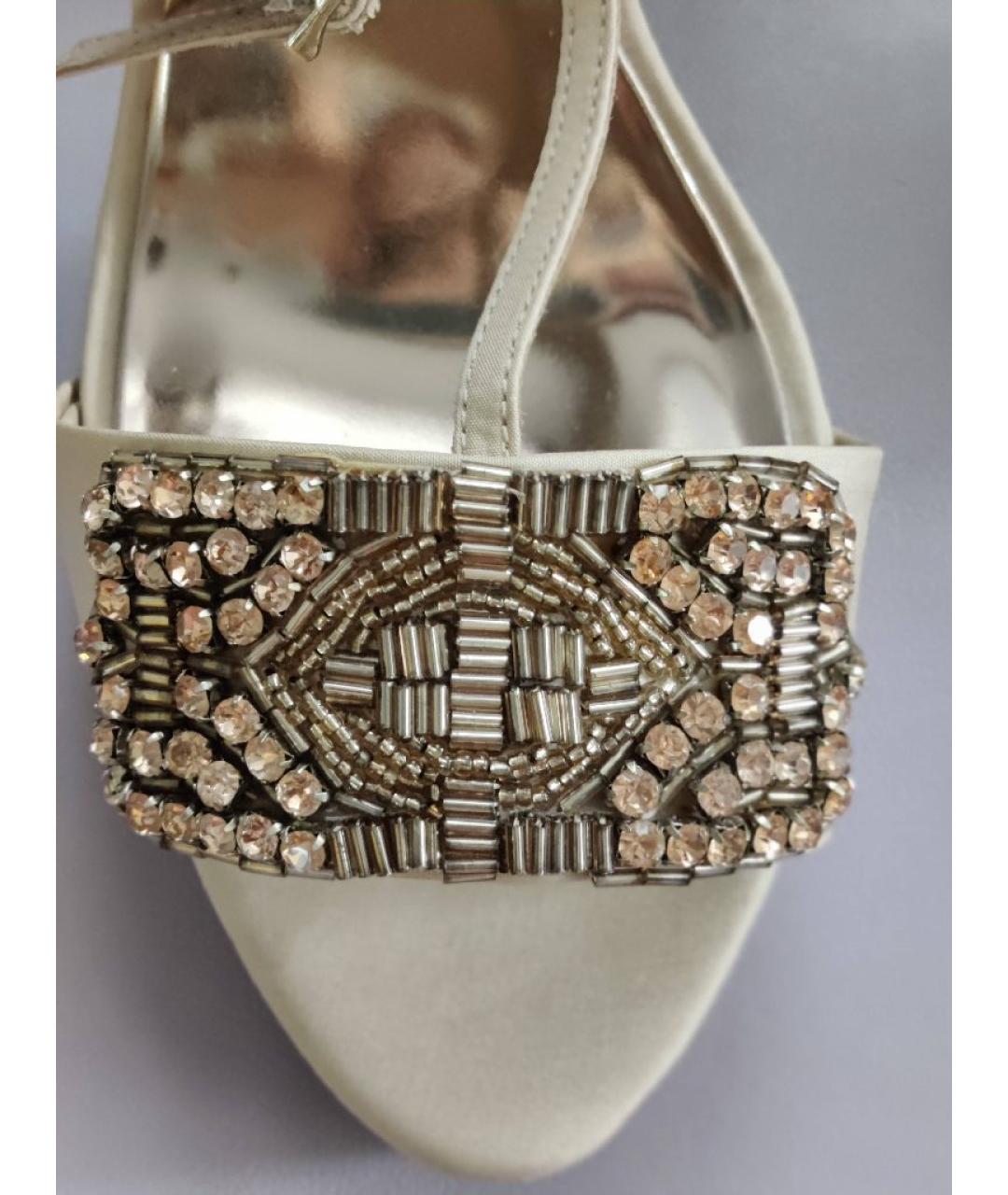 BADGLEY MISCHKA Бежевые босоножки, фото 5