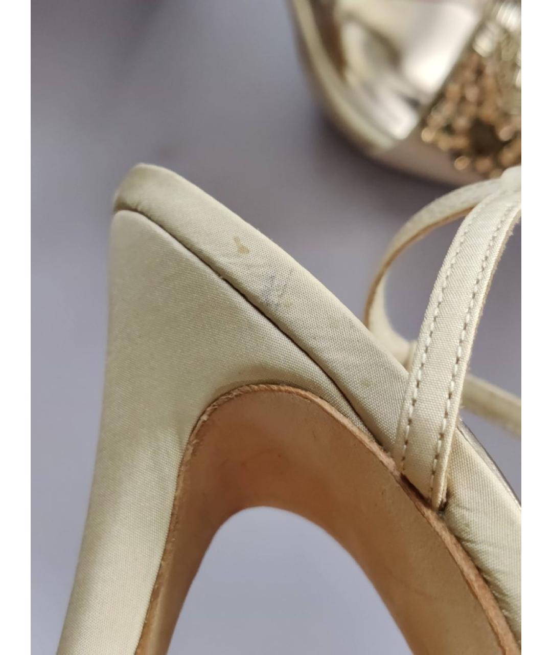 BADGLEY MISCHKA Бежевые босоножки, фото 8