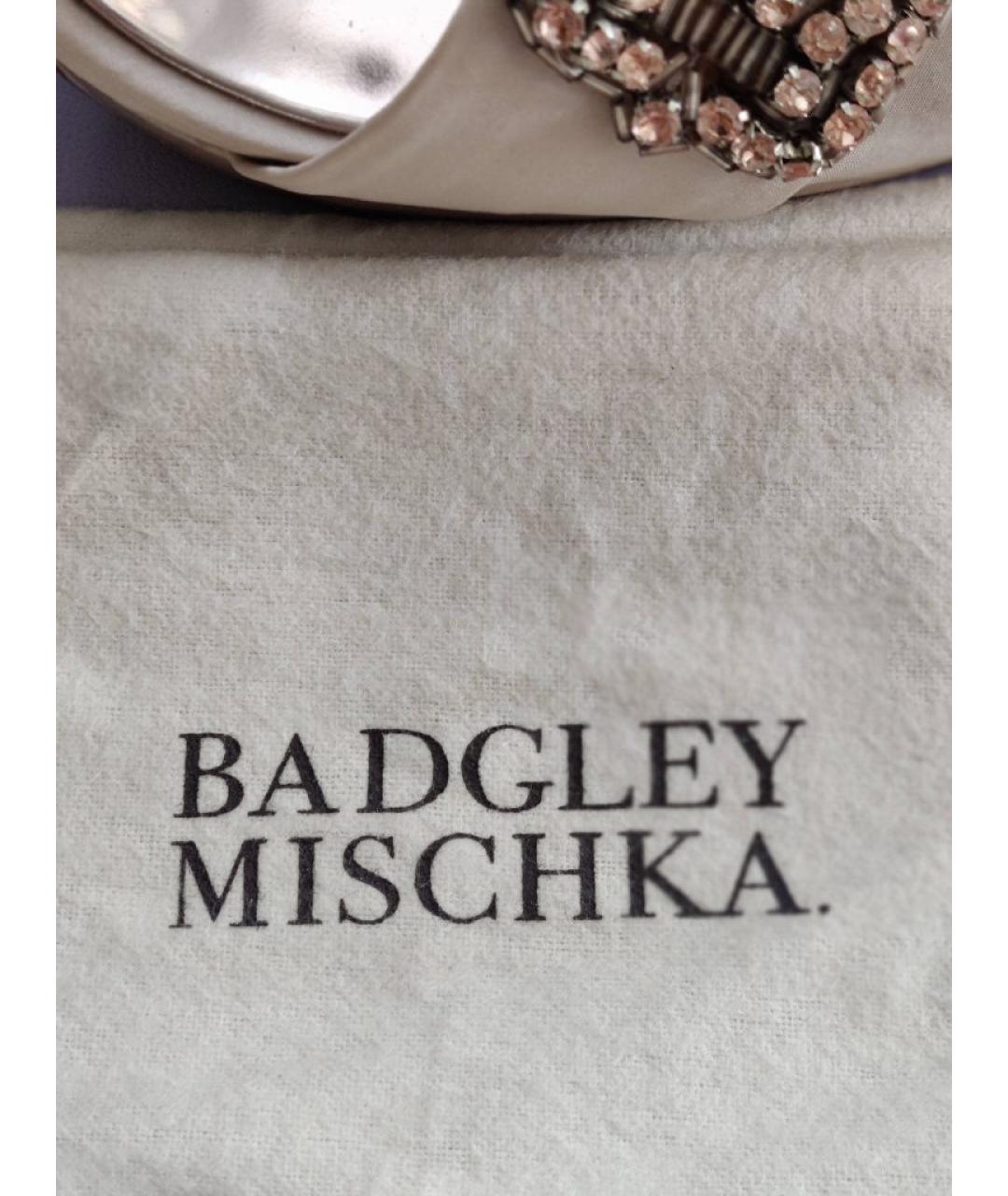 BADGLEY MISCHKA Бежевые босоножки, фото 7