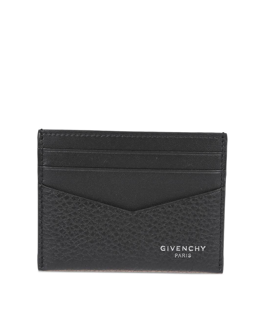 GIVENCHY Черный кожаный кардхолдер, фото 1