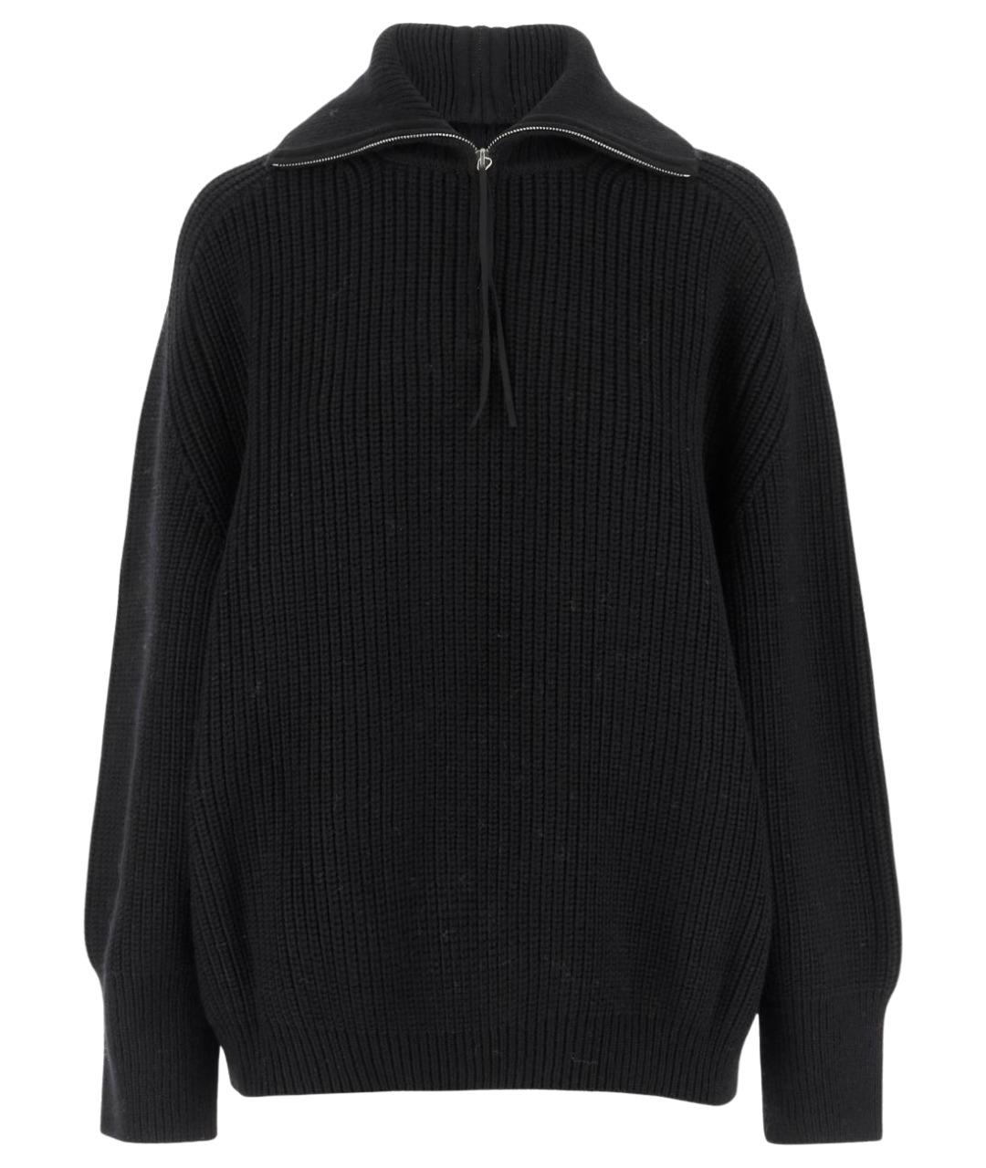 Carven Черный шерстяной джемпер / свитер, фото 1