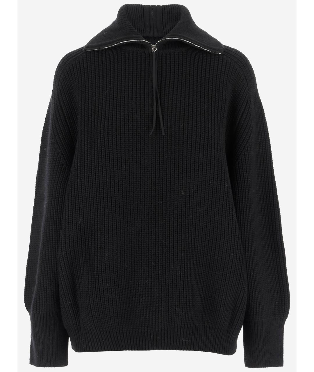 Carven Черный шерстяной джемпер / свитер, фото 2
