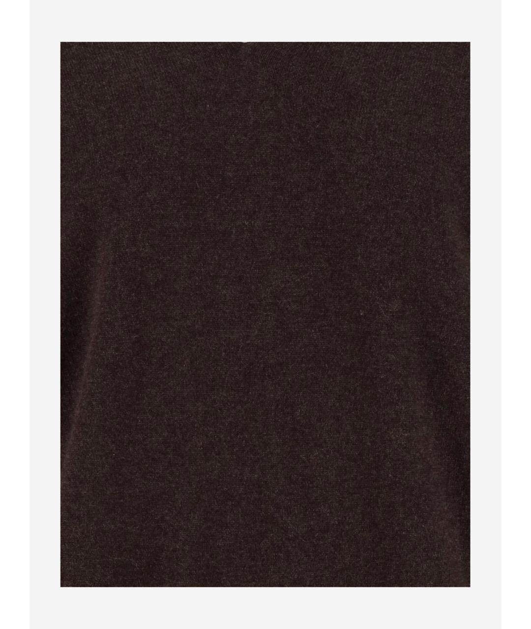 Carven Коричневый кашемировый джемпер / свитер, фото 4