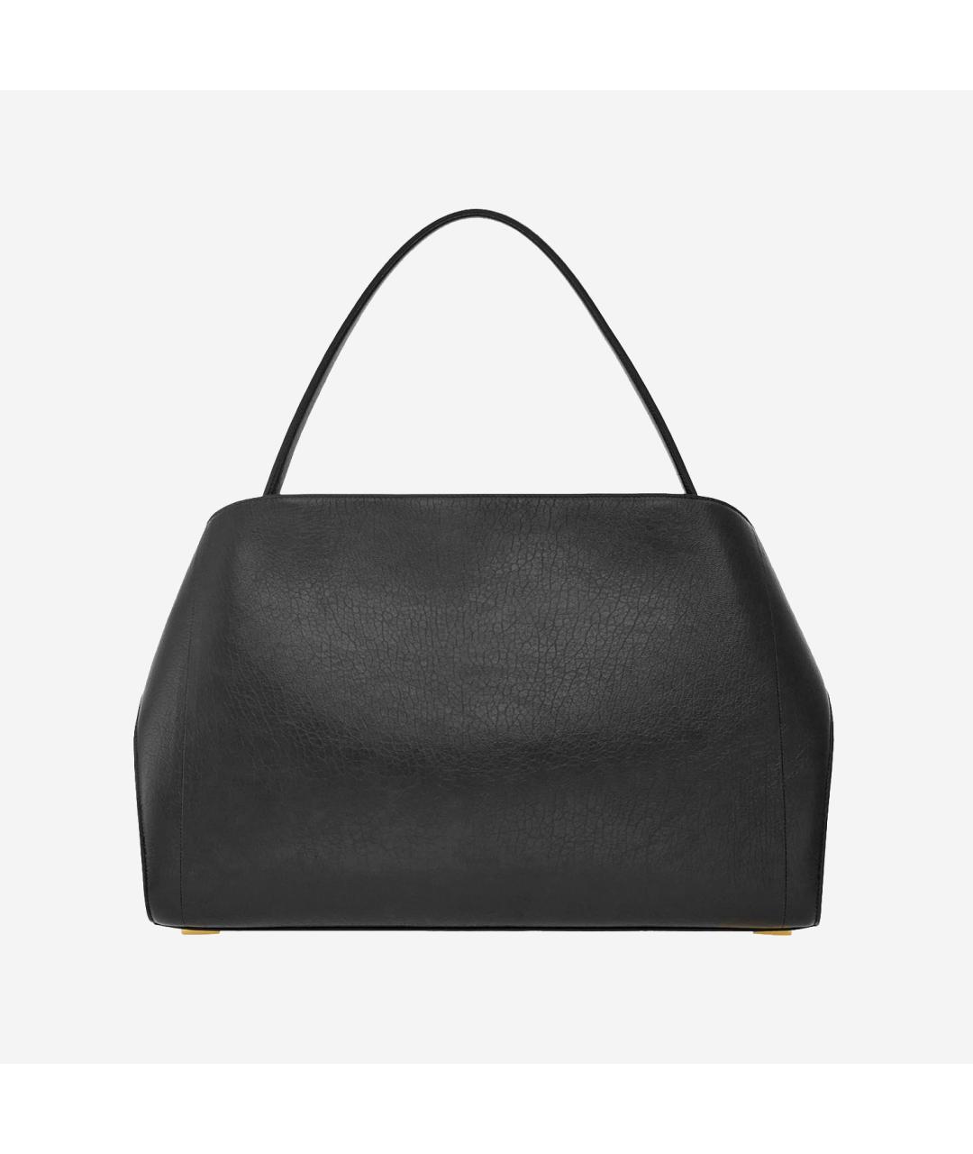 FERRAGAMO Черная кожаная сумка тоут, фото 2