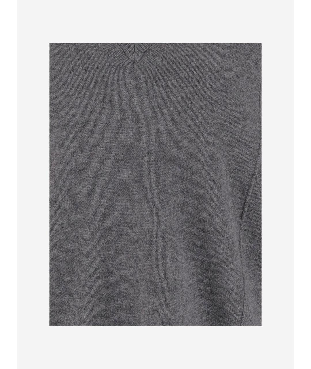 JIL SANDER Антрацитовый кашемировый джемпер / свитер, фото 3