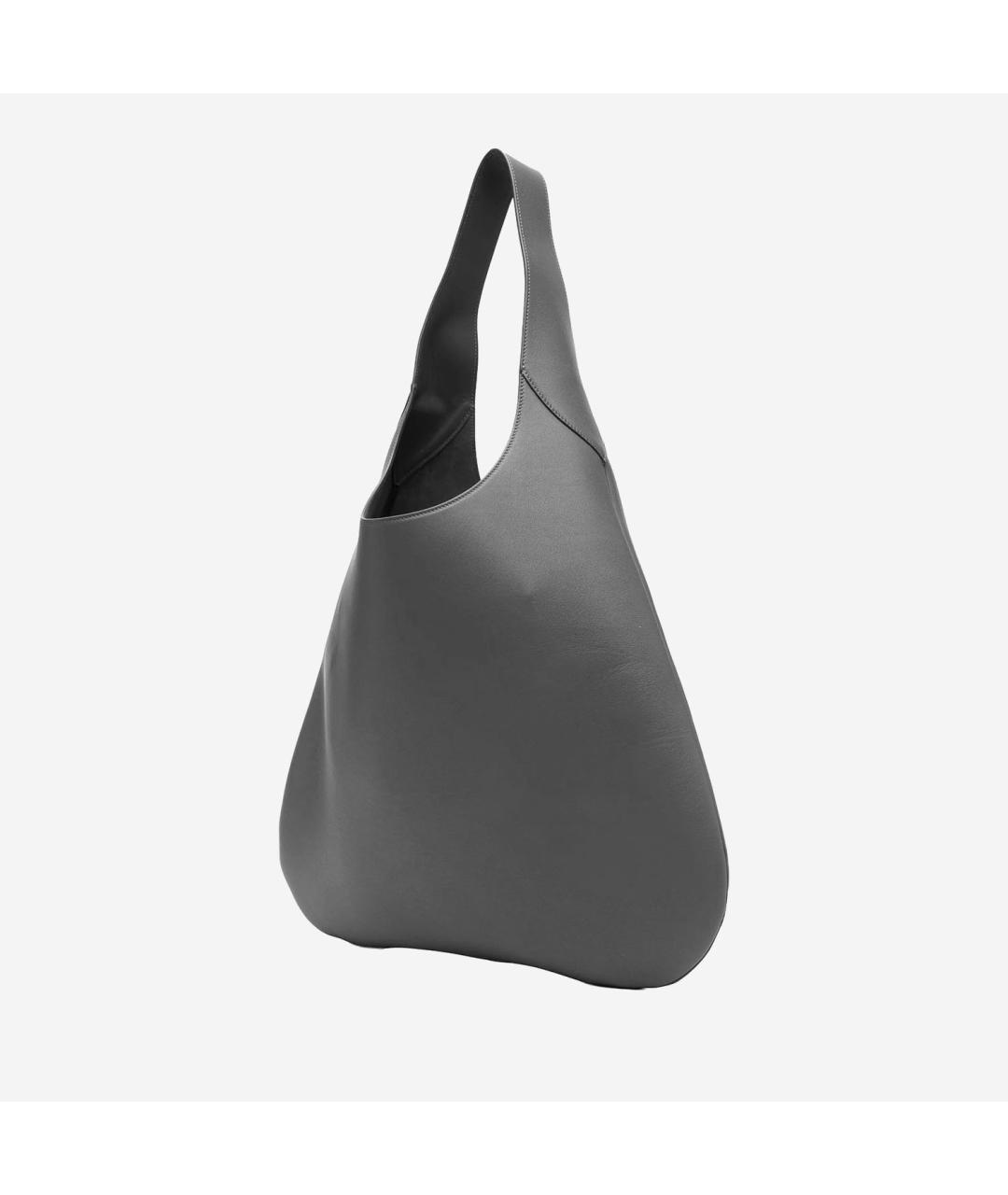 Carven Серая кожаная сумка тоут, фото 5