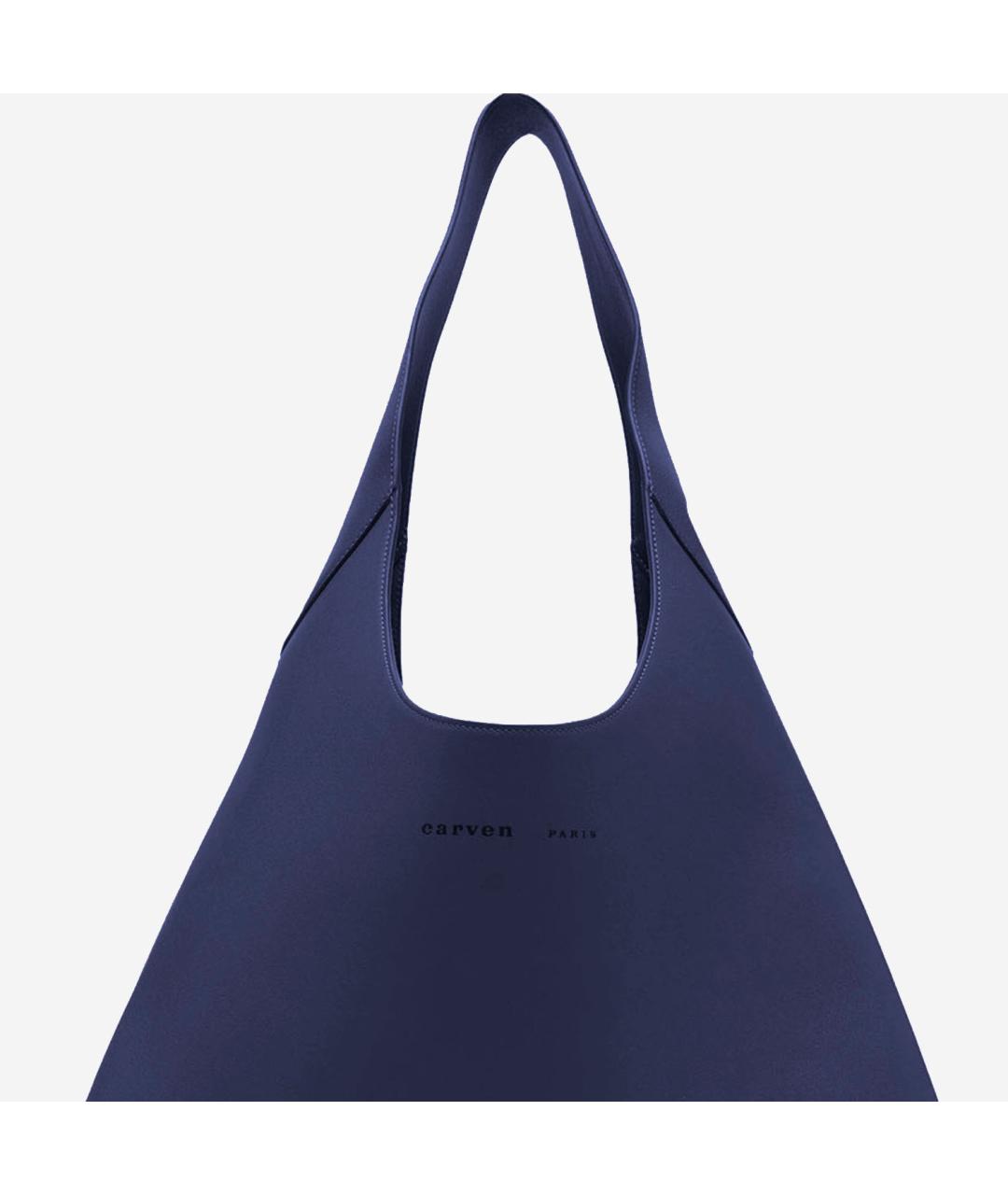 Carven Синяя кожаная сумка тоут, фото 2