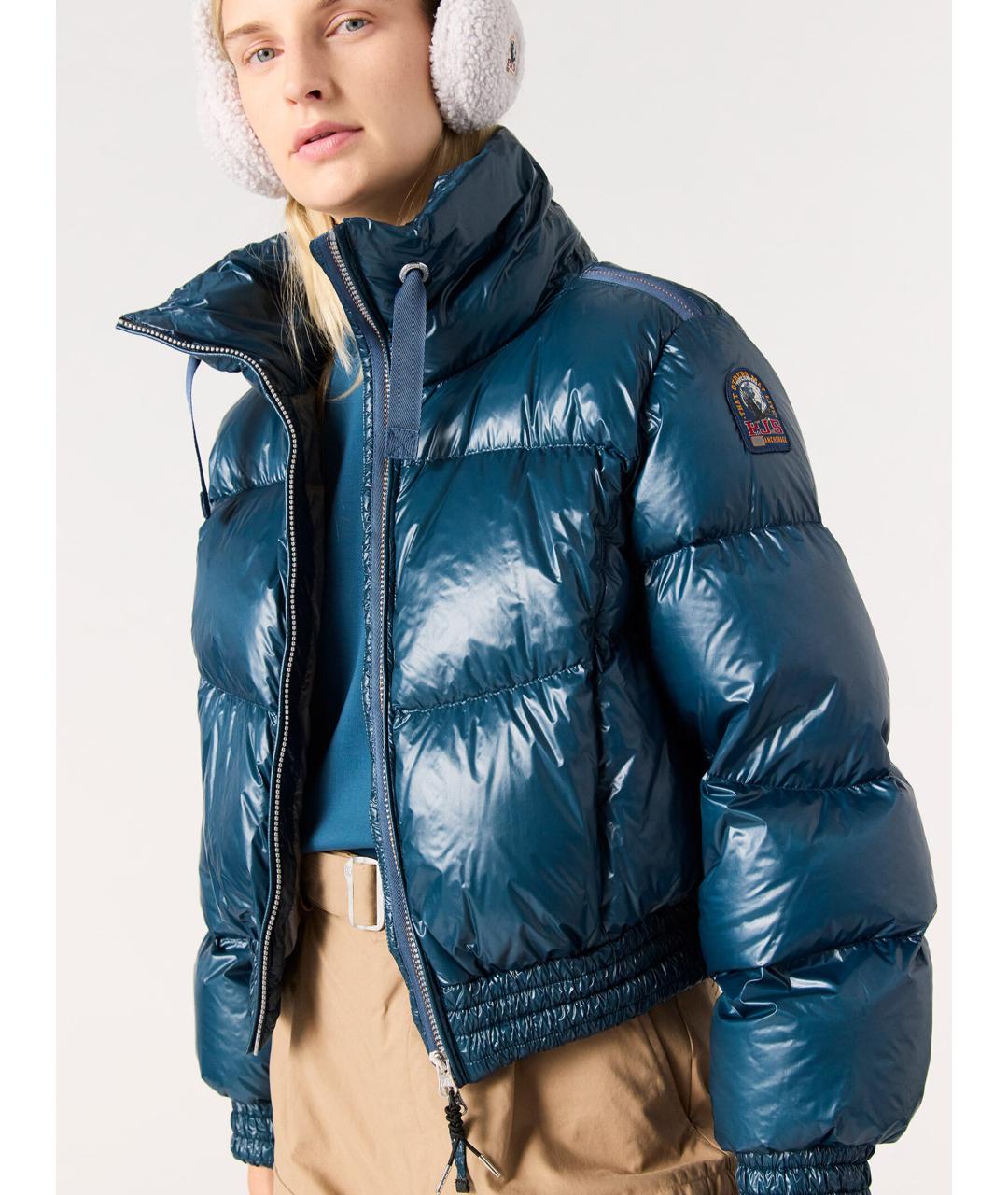 PARAJUMPERS Синее полиамидовое пальто, фото 2