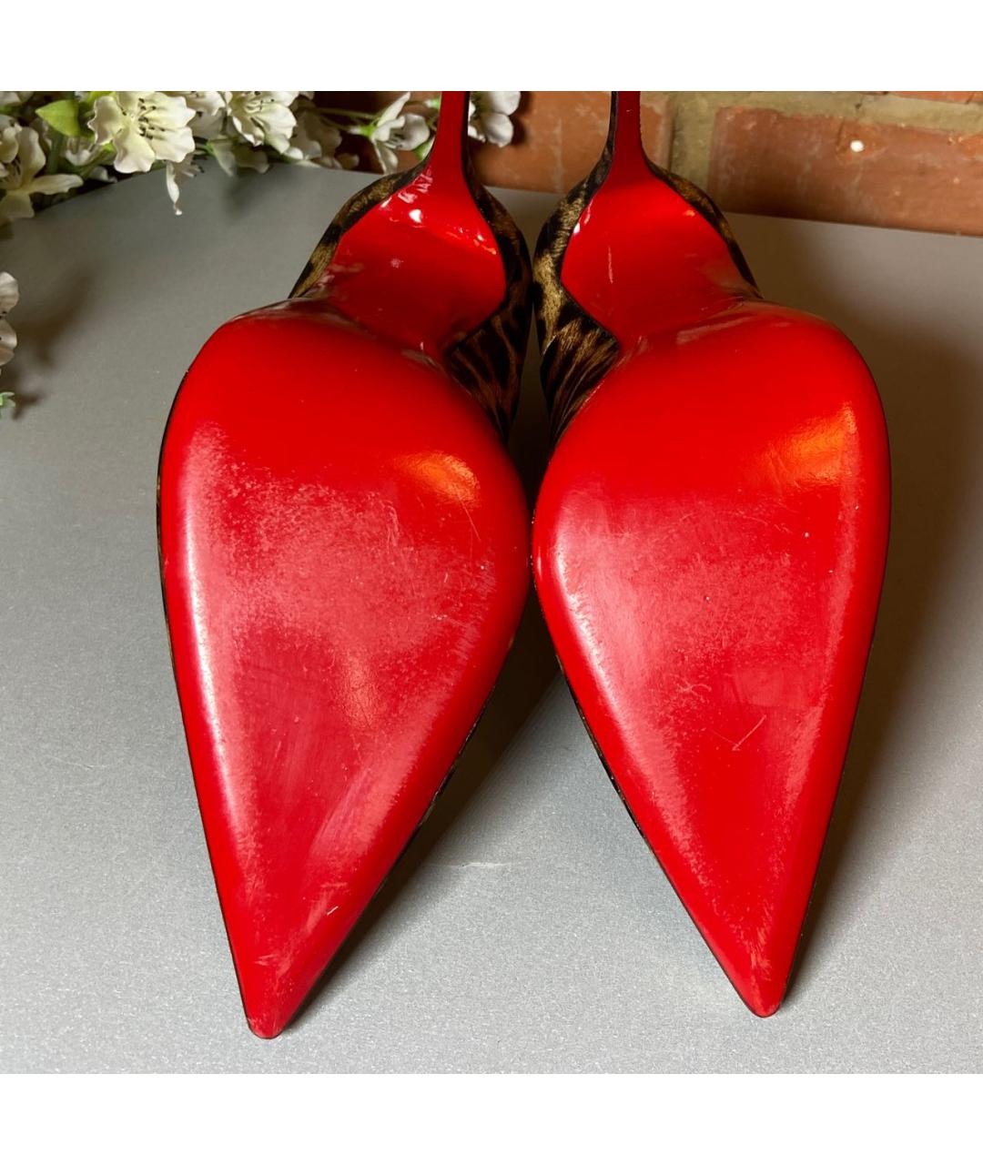 CHRISTIAN LOUBOUTIN Мульти текстильные туфли, фото 7