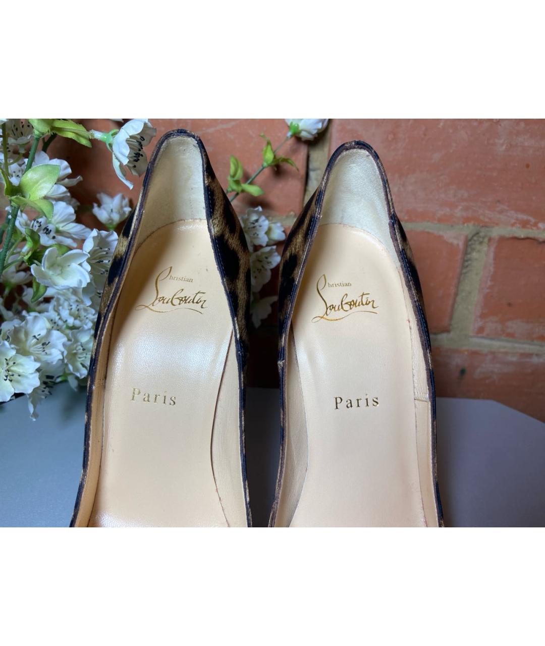 CHRISTIAN LOUBOUTIN Мульти текстильные туфли, фото 3