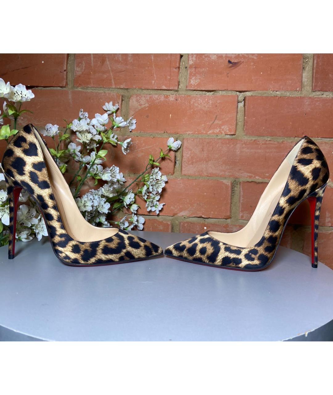 CHRISTIAN LOUBOUTIN Мульти текстильные туфли, фото 5