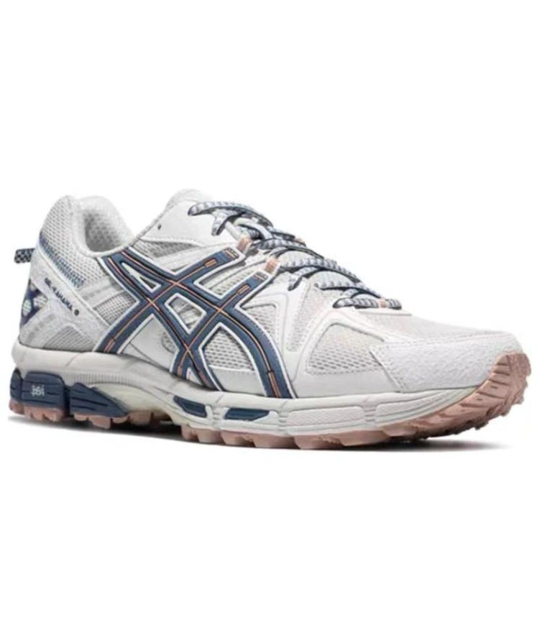 ASICS Серые текстильные низкие кроссовки / кеды, фото 4