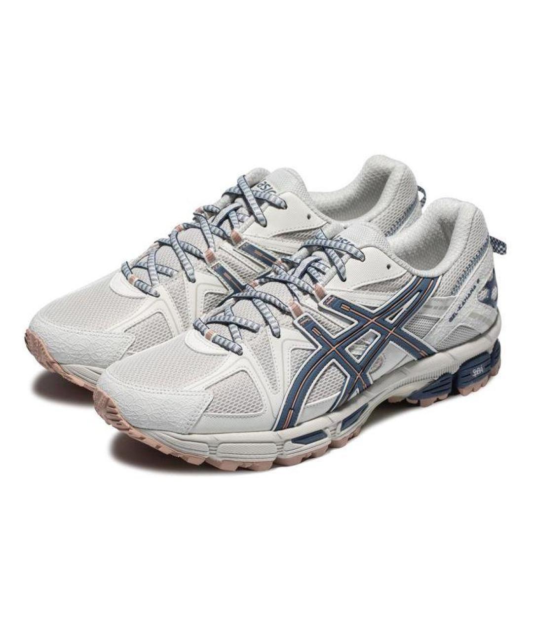 ASICS Серые текстильные низкие кроссовки / кеды, фото 3