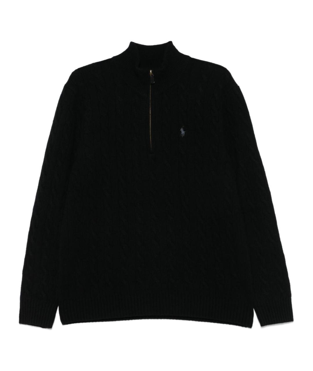 POLO RALPH LAUREN Черный шерстяной джемпер / свитер, фото 1