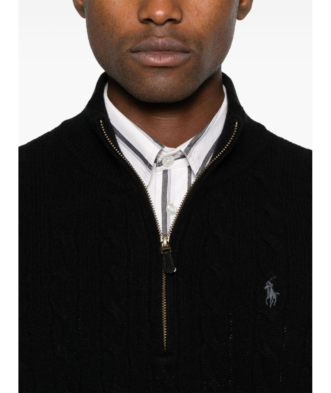 POLO RALPH LAUREN Черный шерстяной джемпер / свитер, фото 5
