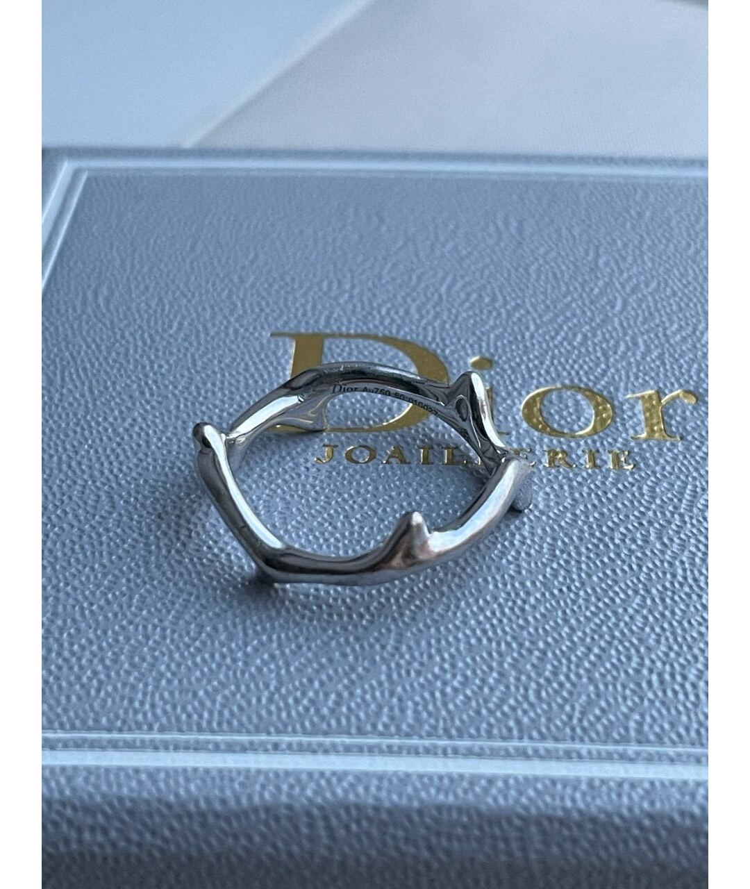 CHRISTIAN DIOR PRE-OWNED Серебряное кольцо из белого золота, фото 2