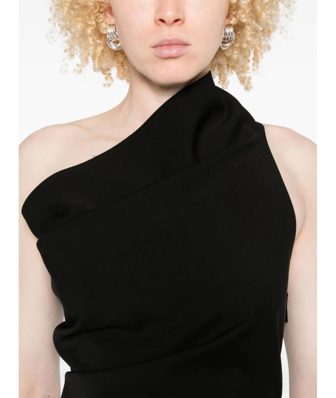 RICK OWENS Черное шерстяное платье, фото 5
