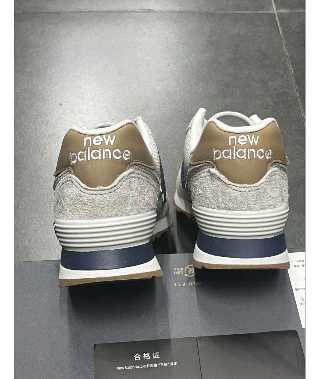 NEW BALANCE Серые низкие кроссовки / кеды, фото 7