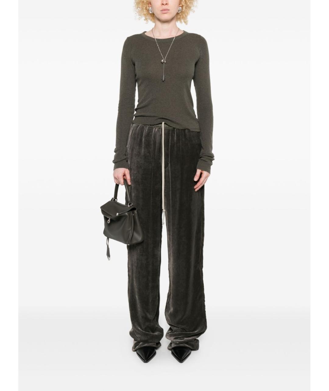 RICK OWENS Зеленый джемпер / свитер, фото 2