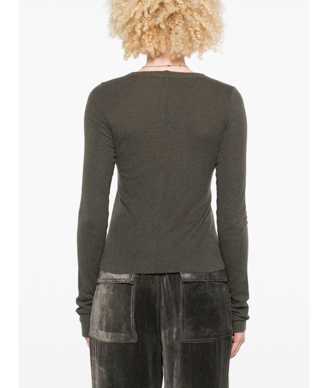 RICK OWENS Зеленый джемпер / свитер, фото 4