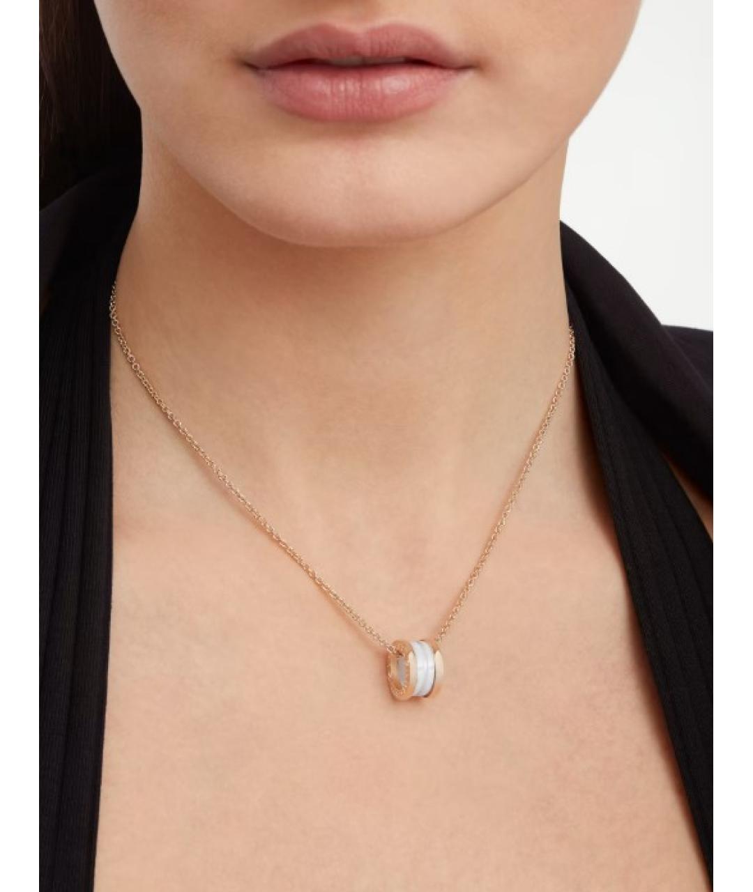 BVLGARI Золотая подвеска из розового золота, фото 4