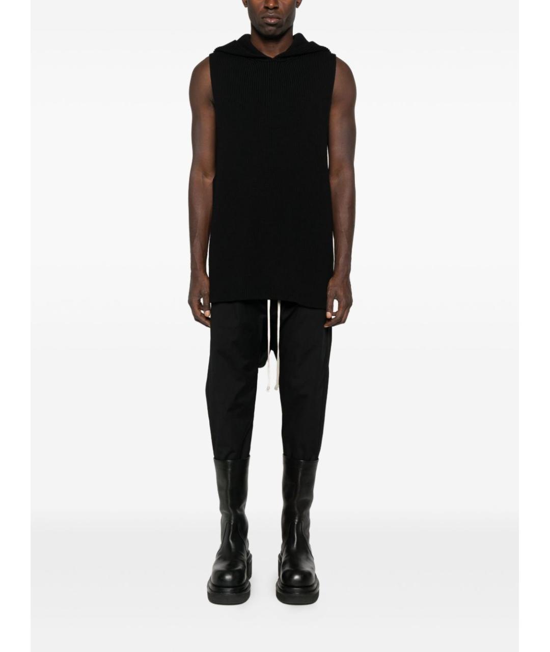 RICK OWENS Черный шерстяной джемпер / свитер, фото 2