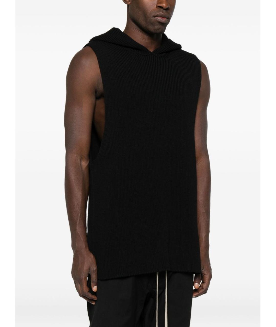 RICK OWENS Черный шерстяной джемпер / свитер, фото 3