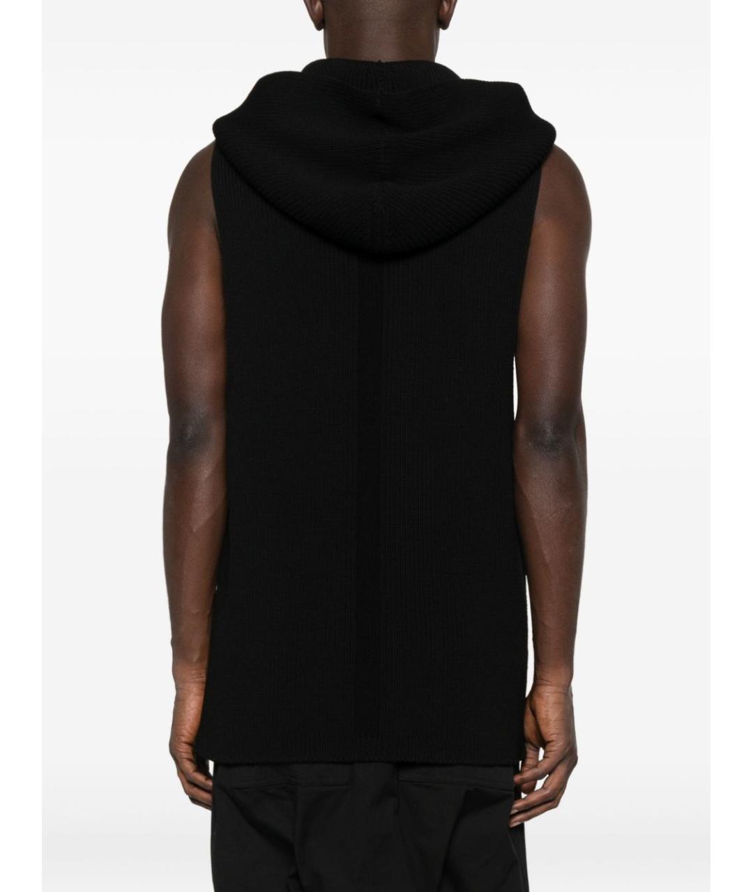 RICK OWENS Черный шерстяной джемпер / свитер, фото 4