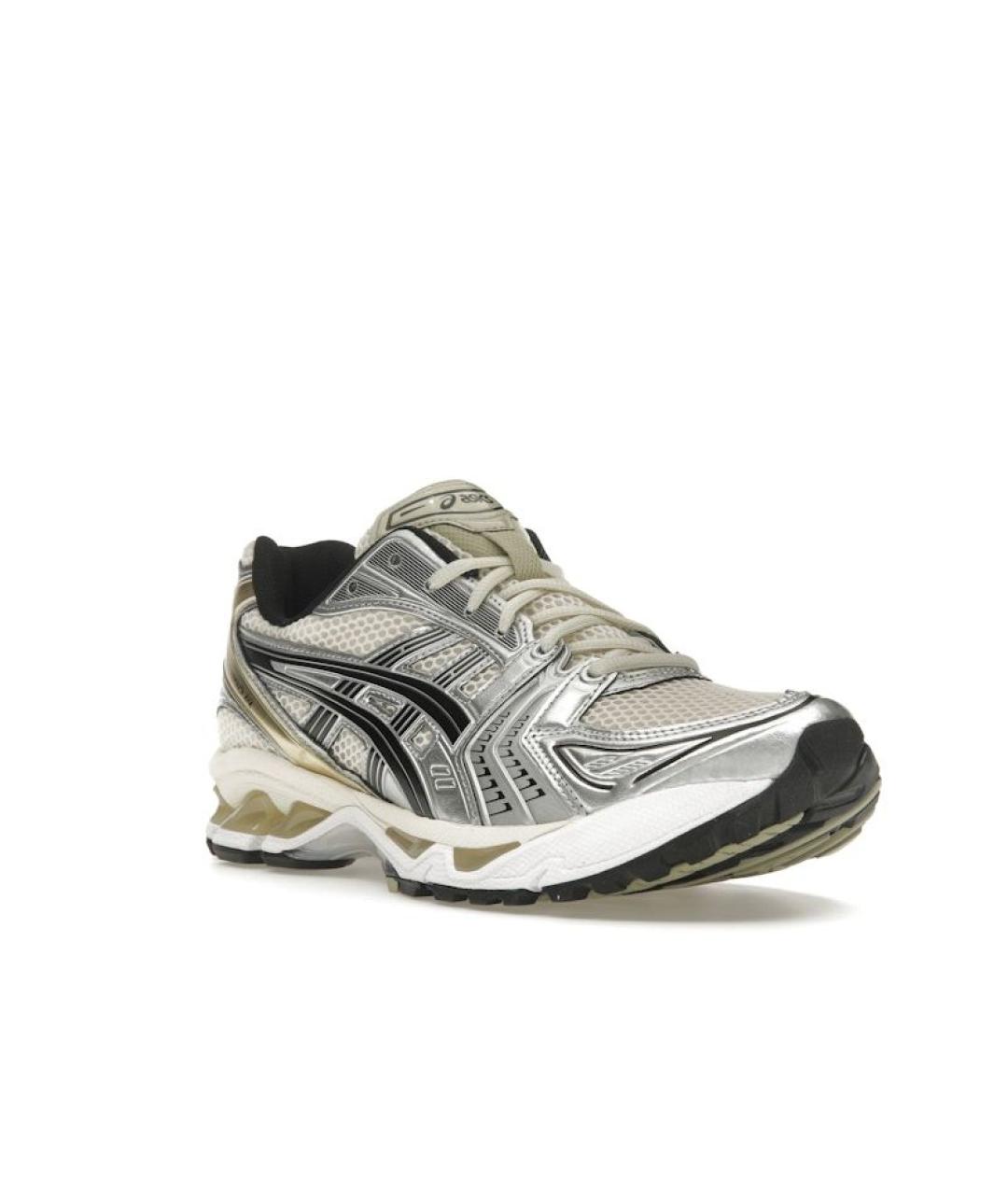 ASICS Бежевые текстильные низкие кроссовки / кеды, фото 6