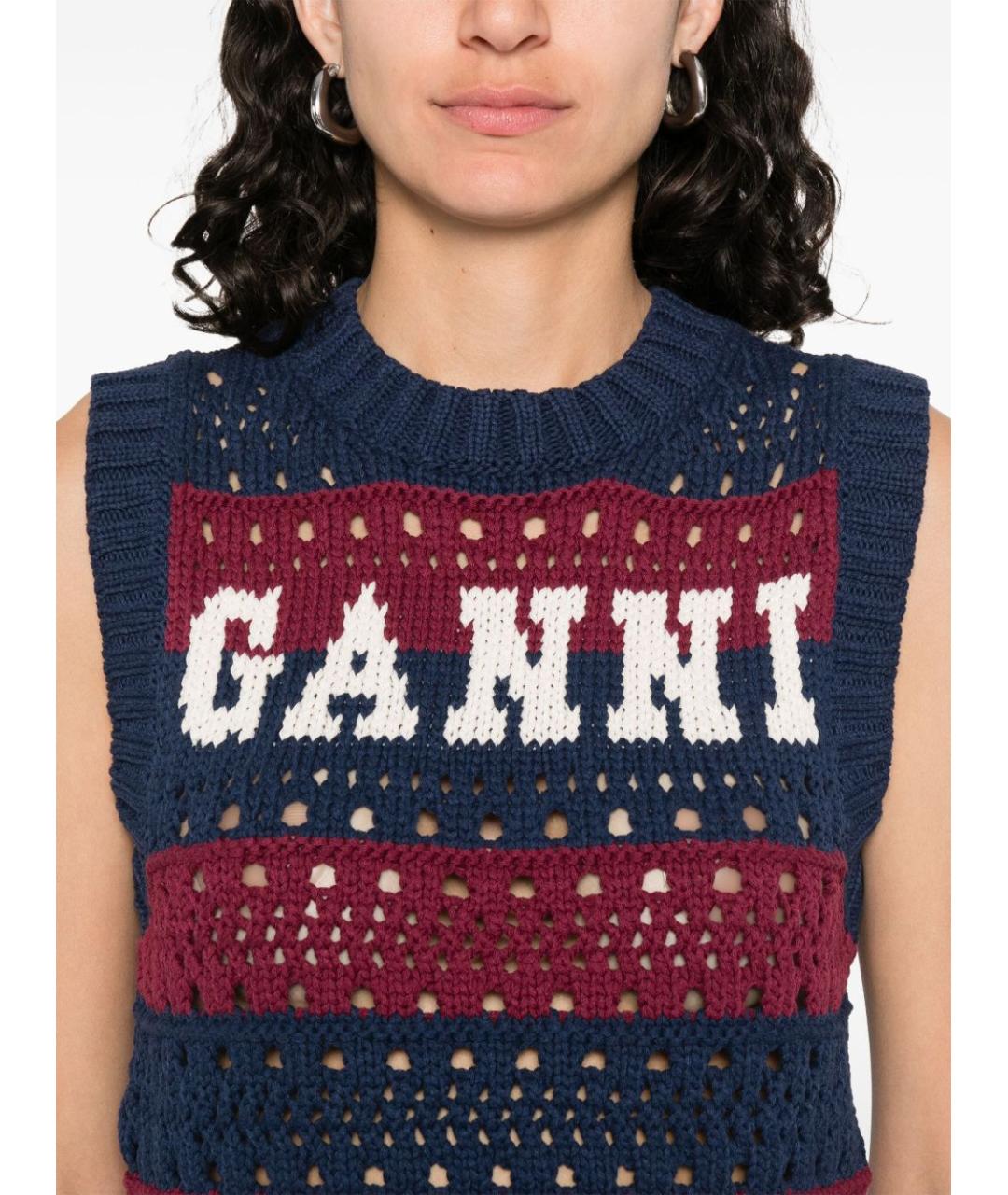 GANNI Мульти хлопковая жилетка, фото 5