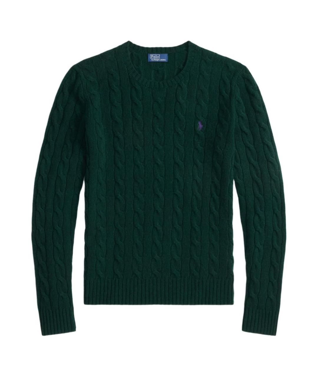 POLO RALPH LAUREN Зеленый шерстяной джемпер / свитер, фото 1