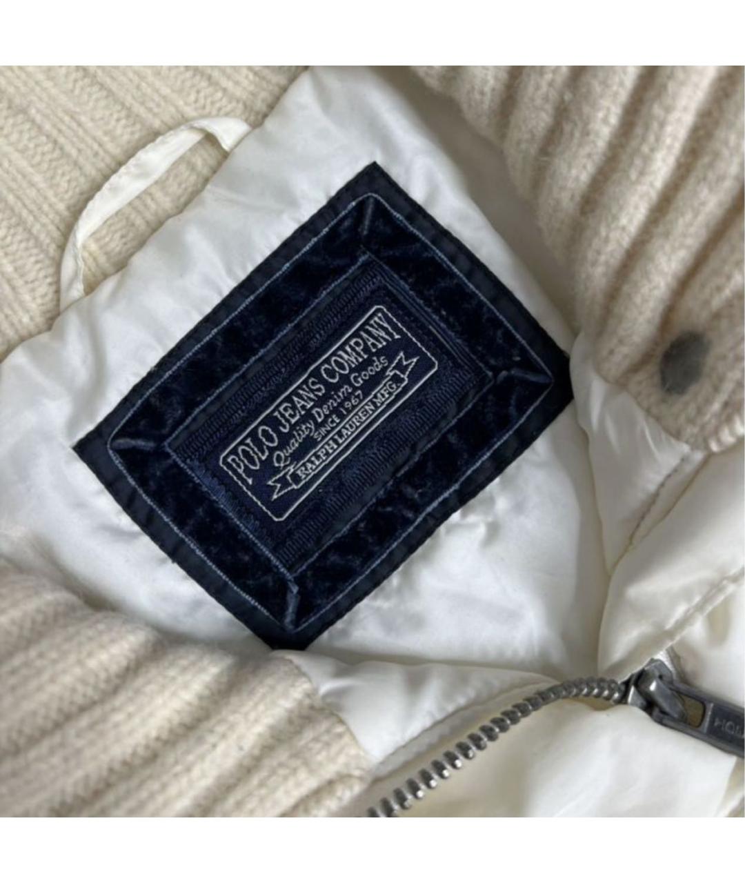 RALPH LAUREN Белая полиэстеровая куртка, фото 4