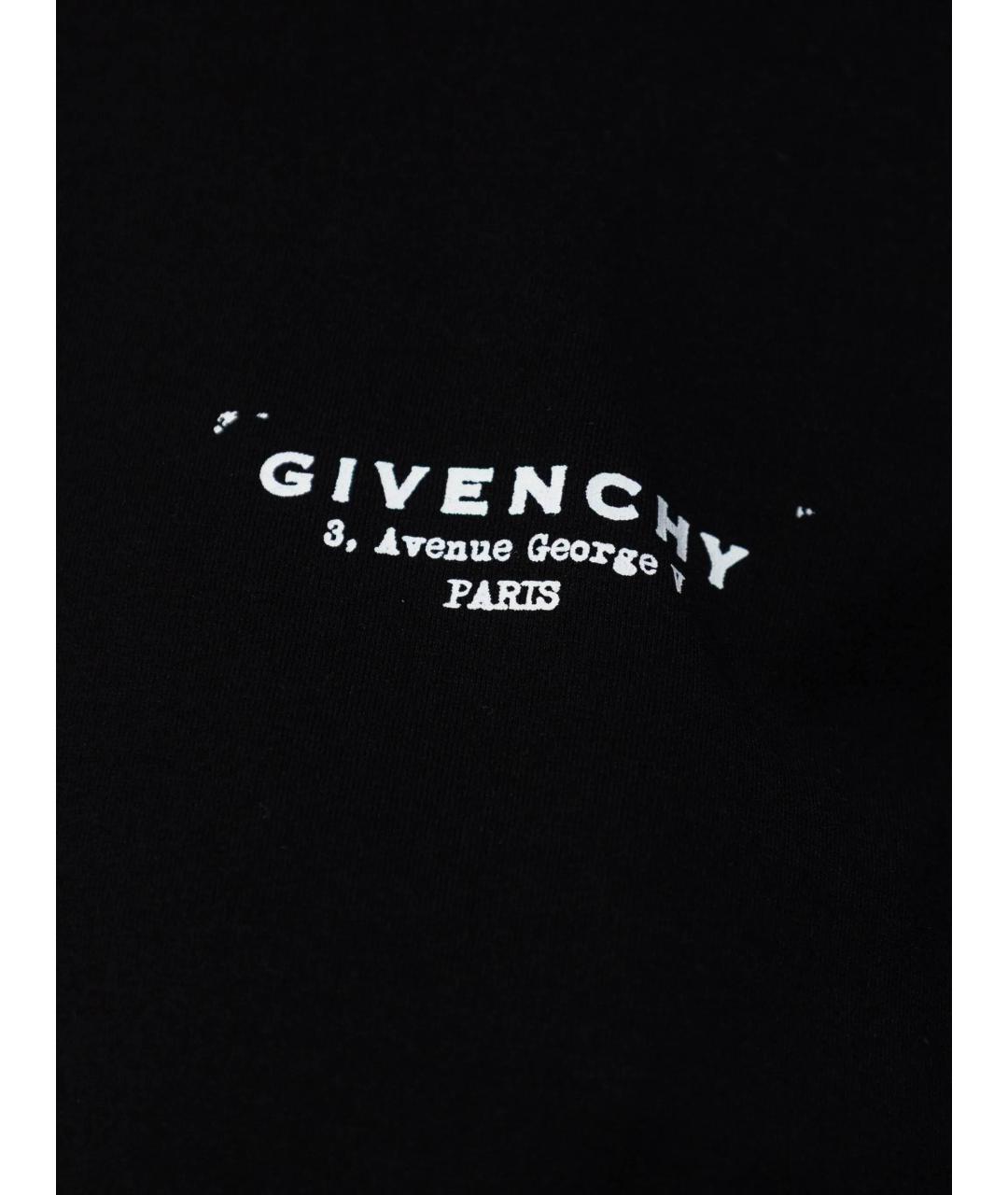 GIVENCHY Черная хлопковая футболка, фото 5