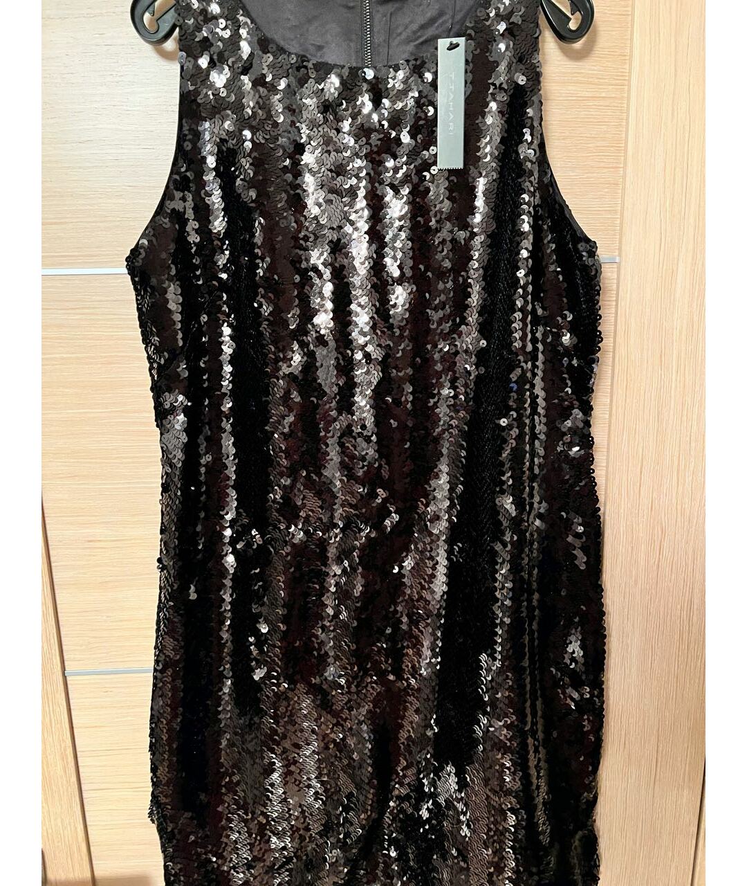 ELIE TAHARI Черное полиэстеровое коктейльное платье, фото 4