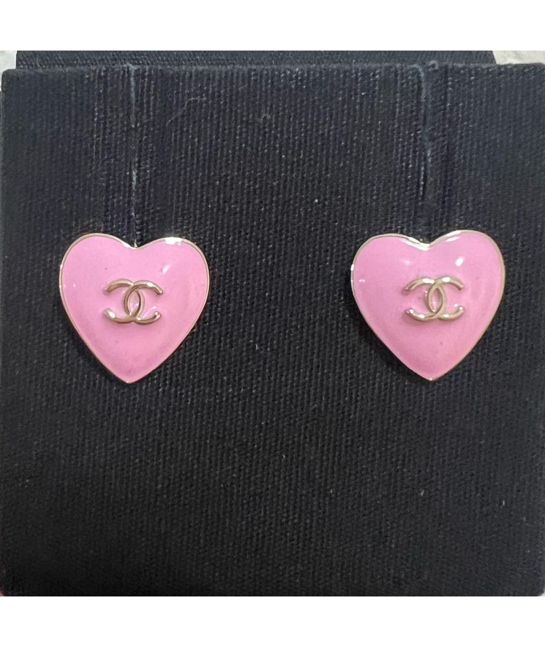 CHANEL Розовые серьги, фото 2