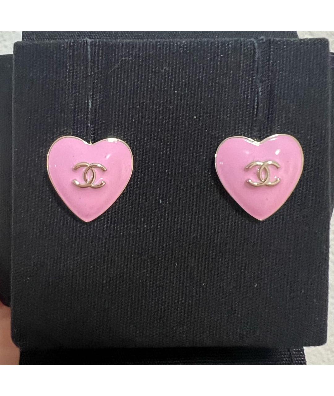 CHANEL Розовые серьги, фото 3