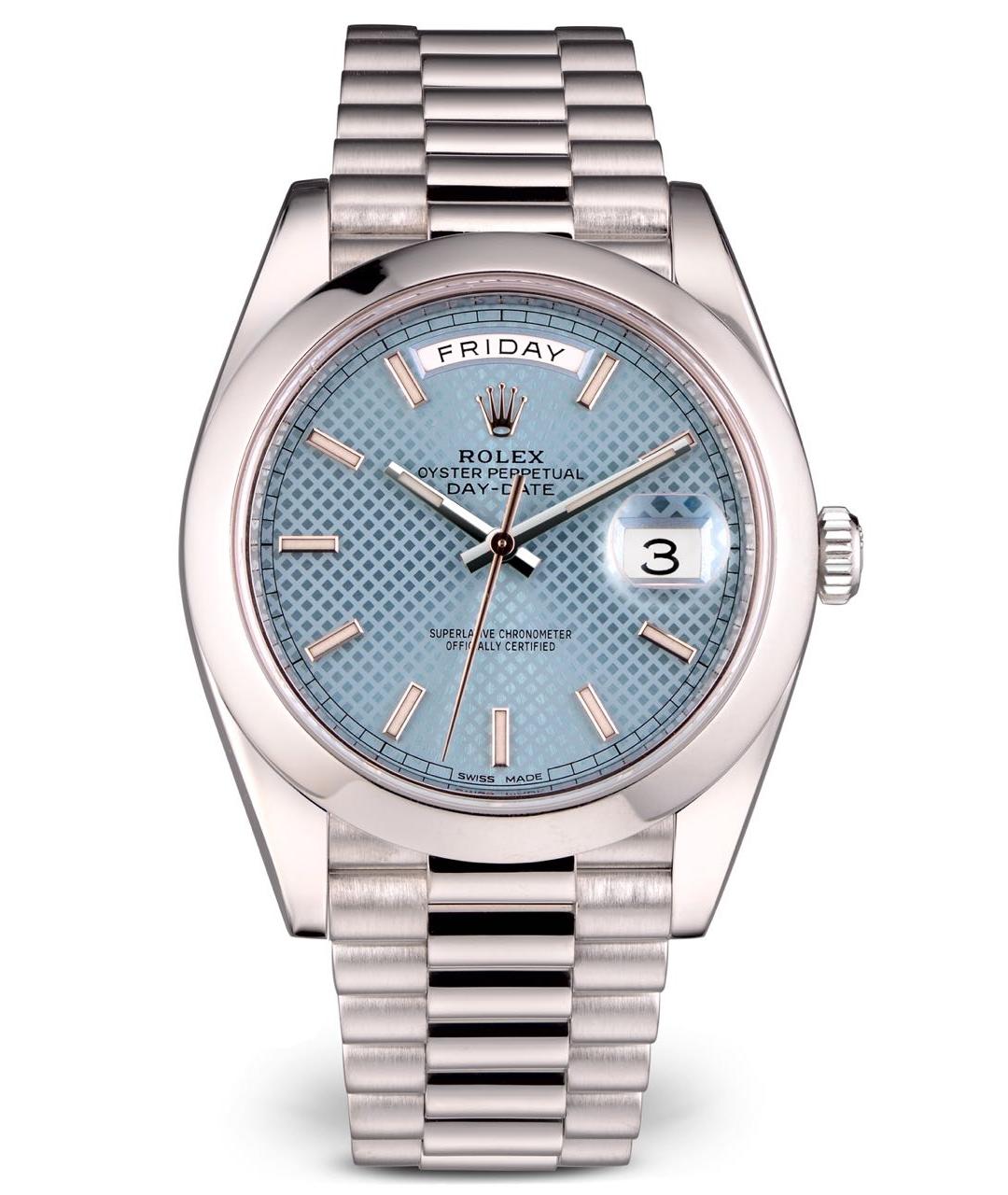 ROLEX Серебряные платиновые часы, фото 9