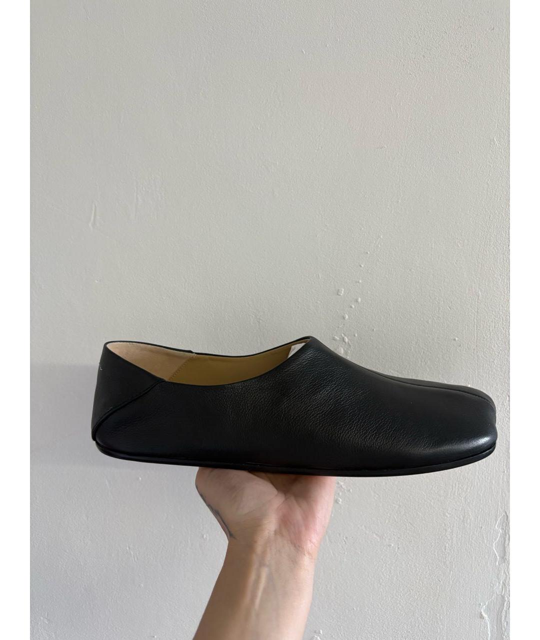 MM6 MAISON MARGIELA Черные кожаные туфли, фото 8