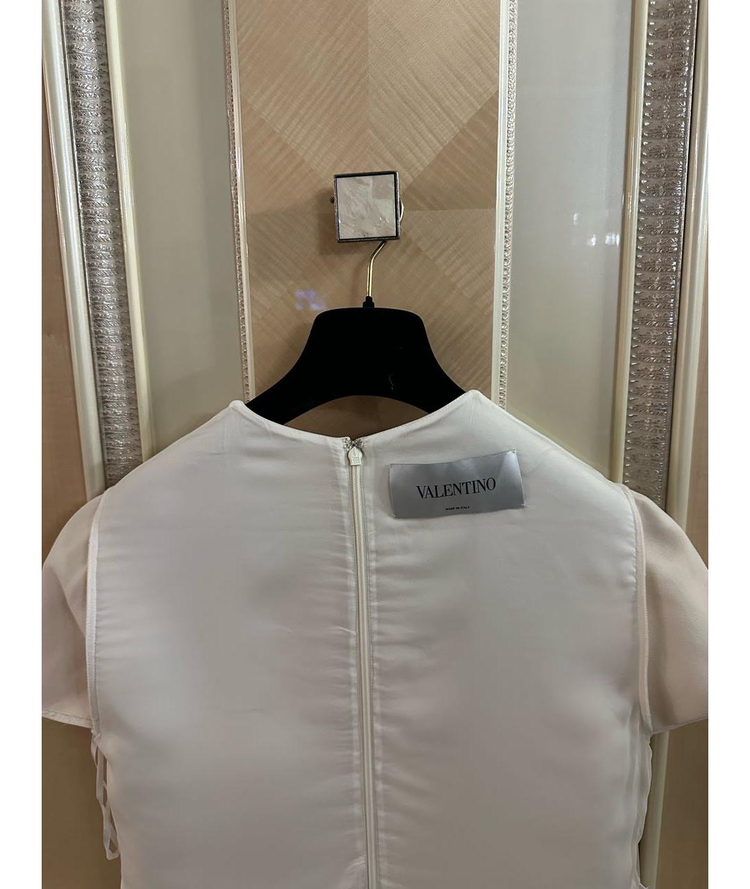 VALENTINO Бежевое шерстяное повседневное платье, фото 3