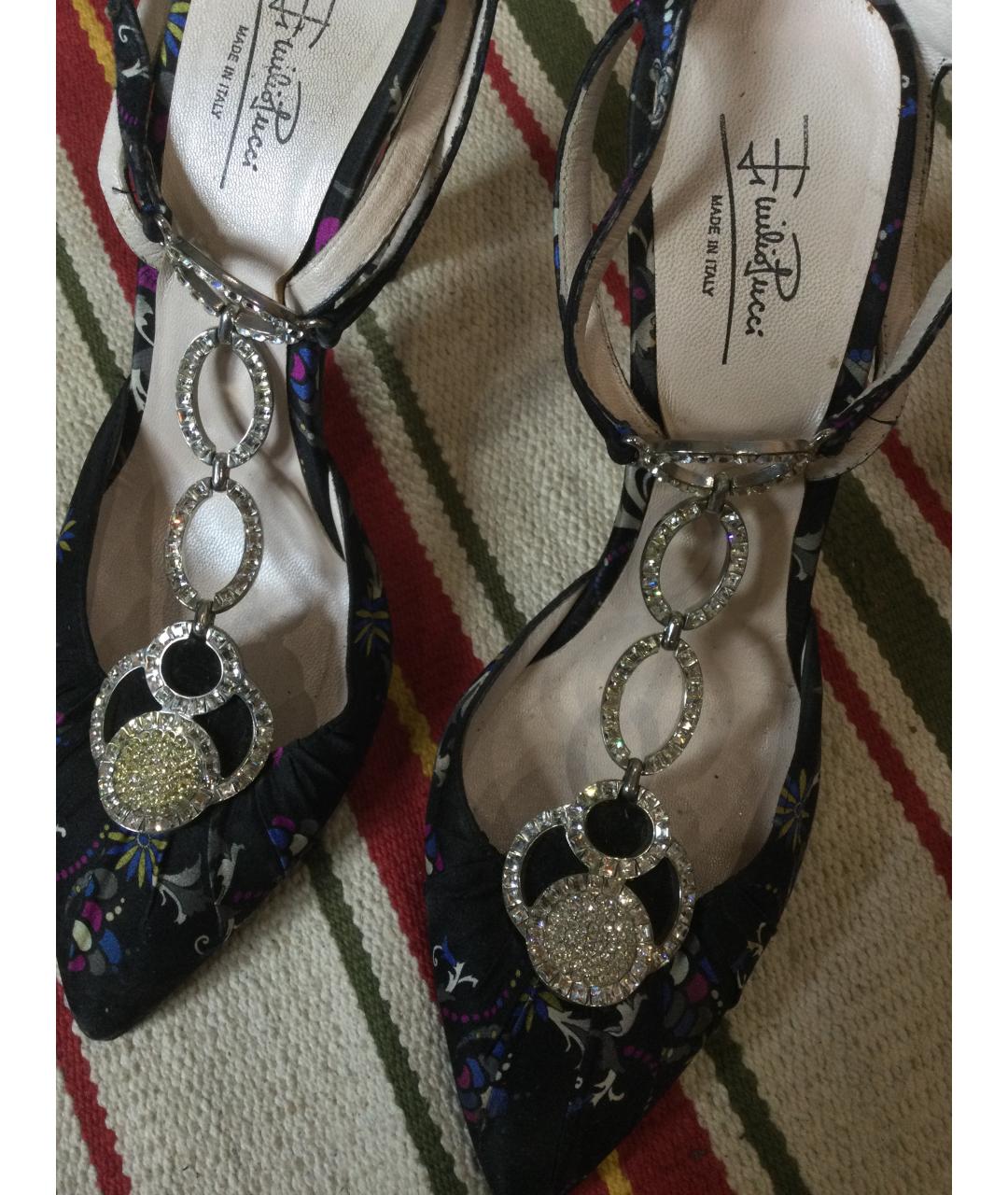 EMILIO PUCCI Мульти текстильные босоножки, фото 8