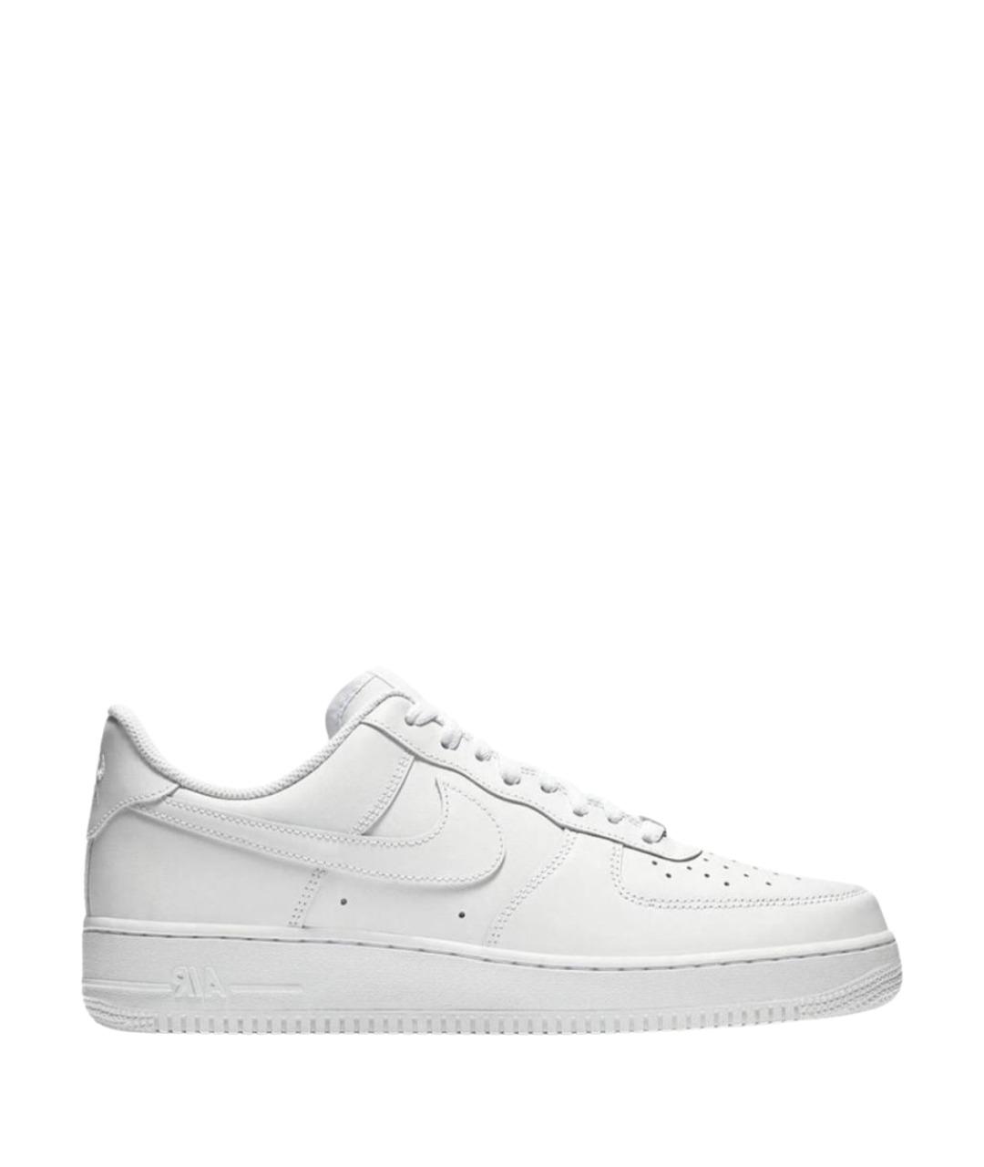 NIKE Белые кожаные низкие кроссовки / кеды, фото 1